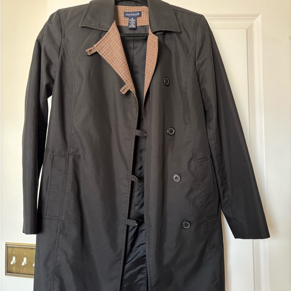 Ann Taylor Black Trench Coat